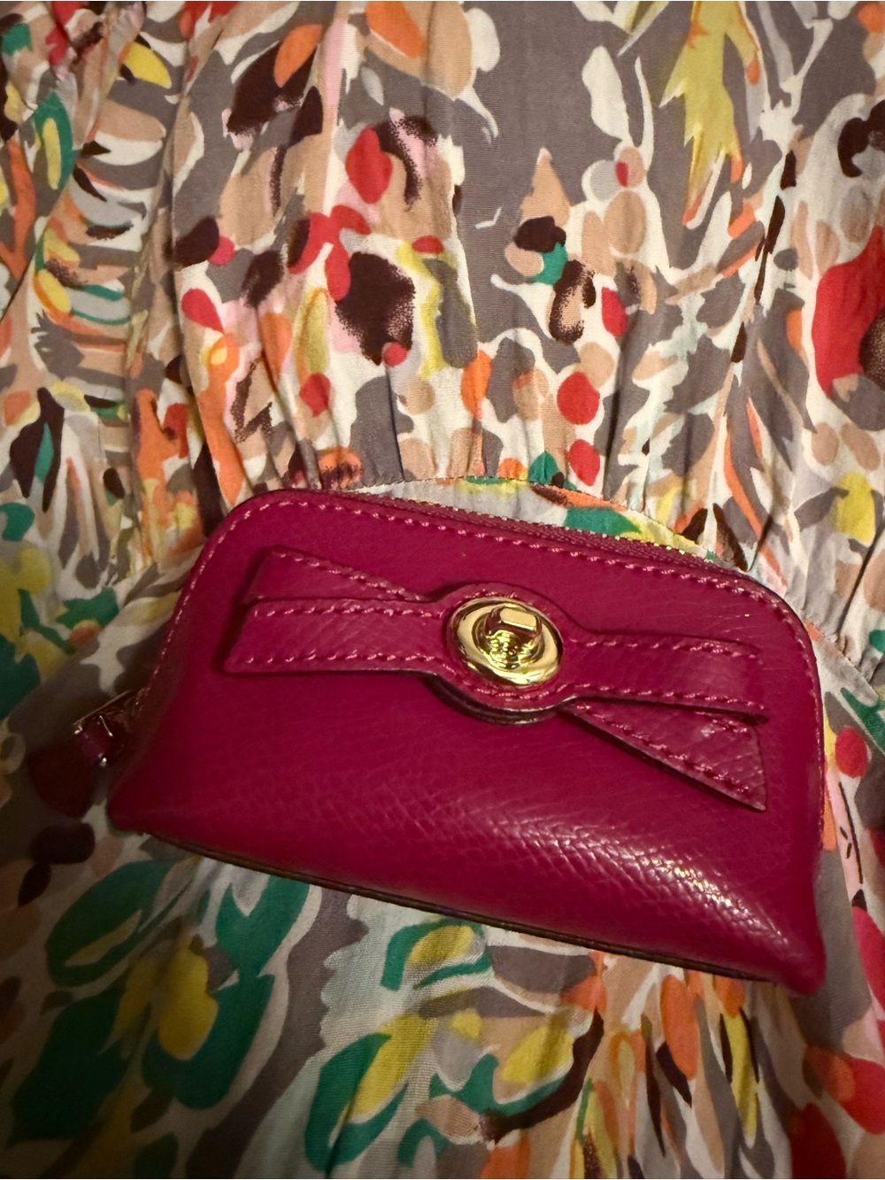 Coach mini coin purse